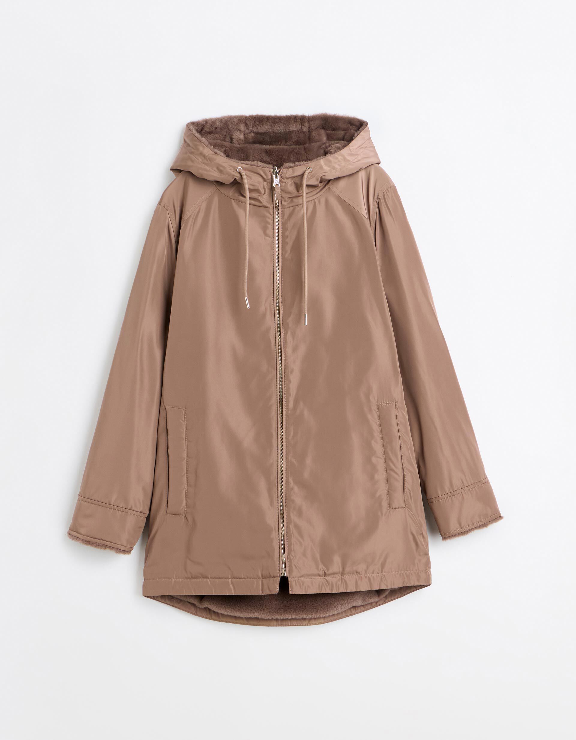 Comprar Online Parka Revers&iacute;vel, Mulher, Bege Escuro