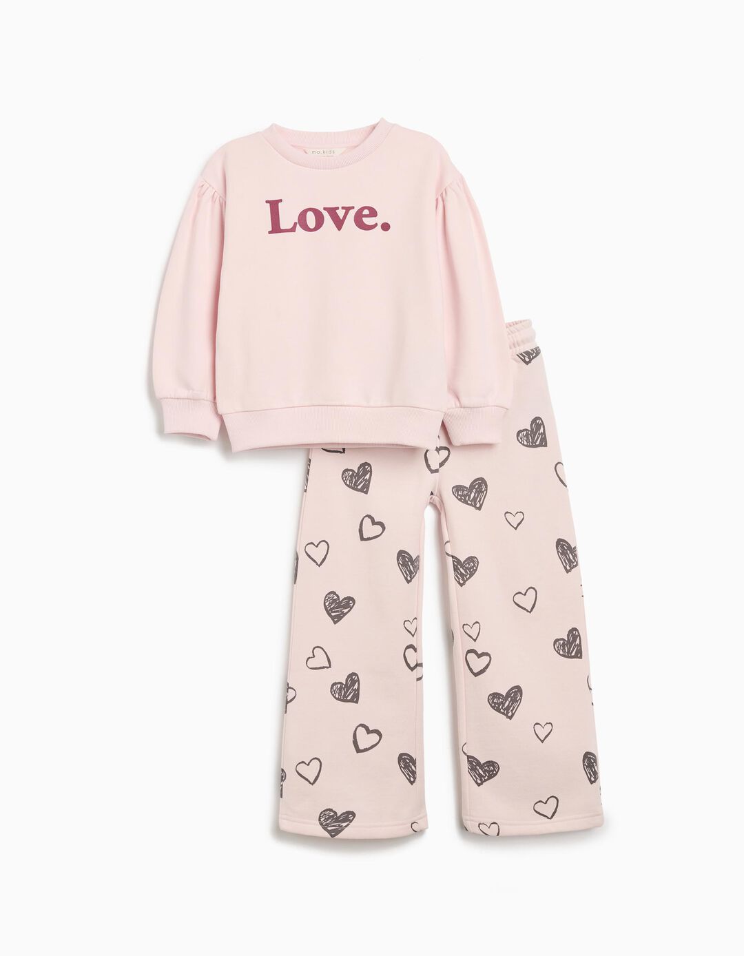 Conjunto Jogging, Menina, Rosa Claro