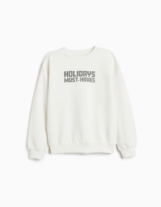 Comprar Online Sweatshirt Cardada, Menino, Branco