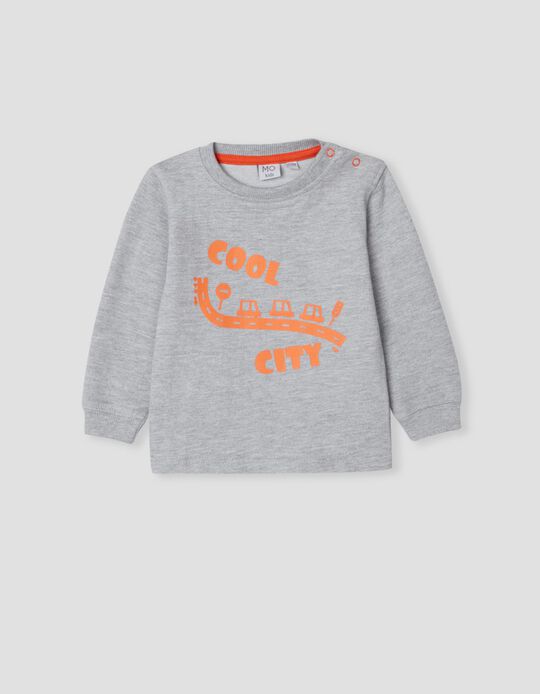 City' Sweatshirt, Baby Boys, Grey