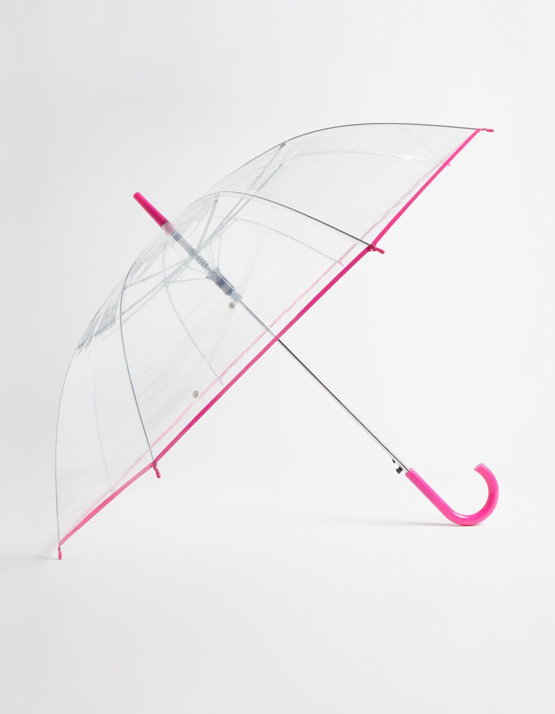 Guarda-chuva Transparente, Mulher, Rosa