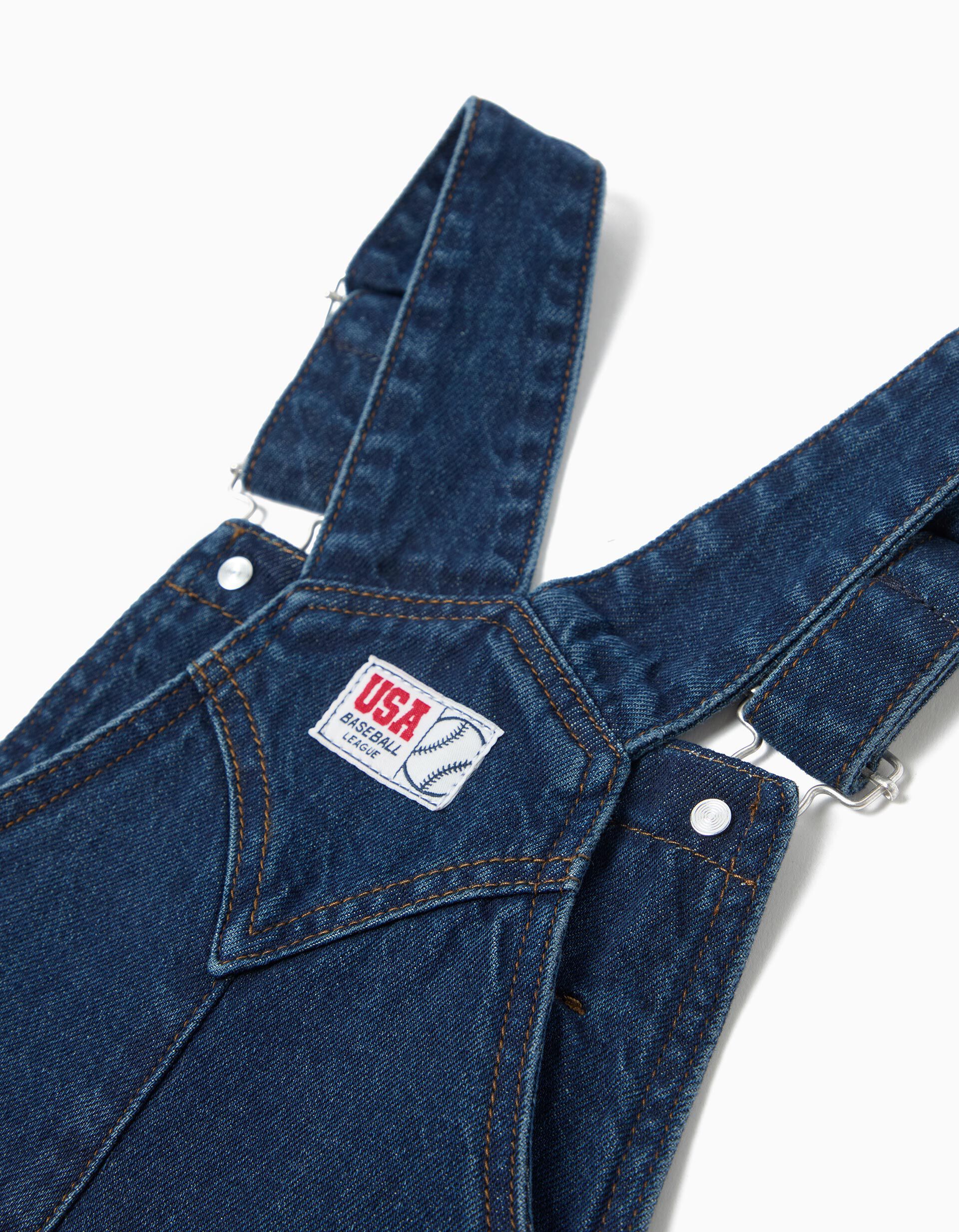 Comprar Online Jardineiras de Ganga, Menino, Azul Escuro