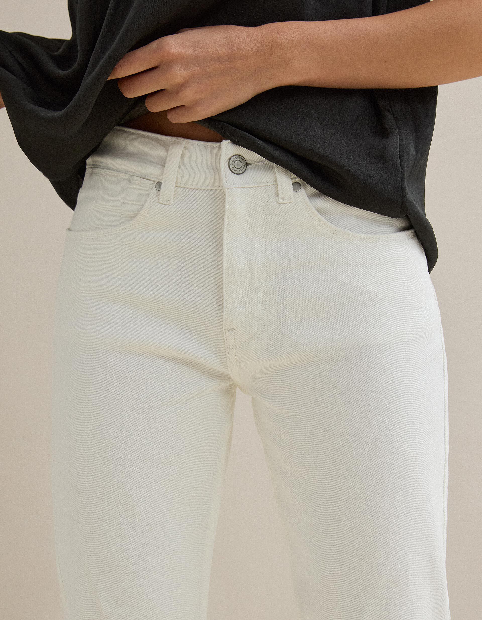 Comprar Online Cal&ccedil;as de Ganga 'Straight Cropped', Mulher, Branco