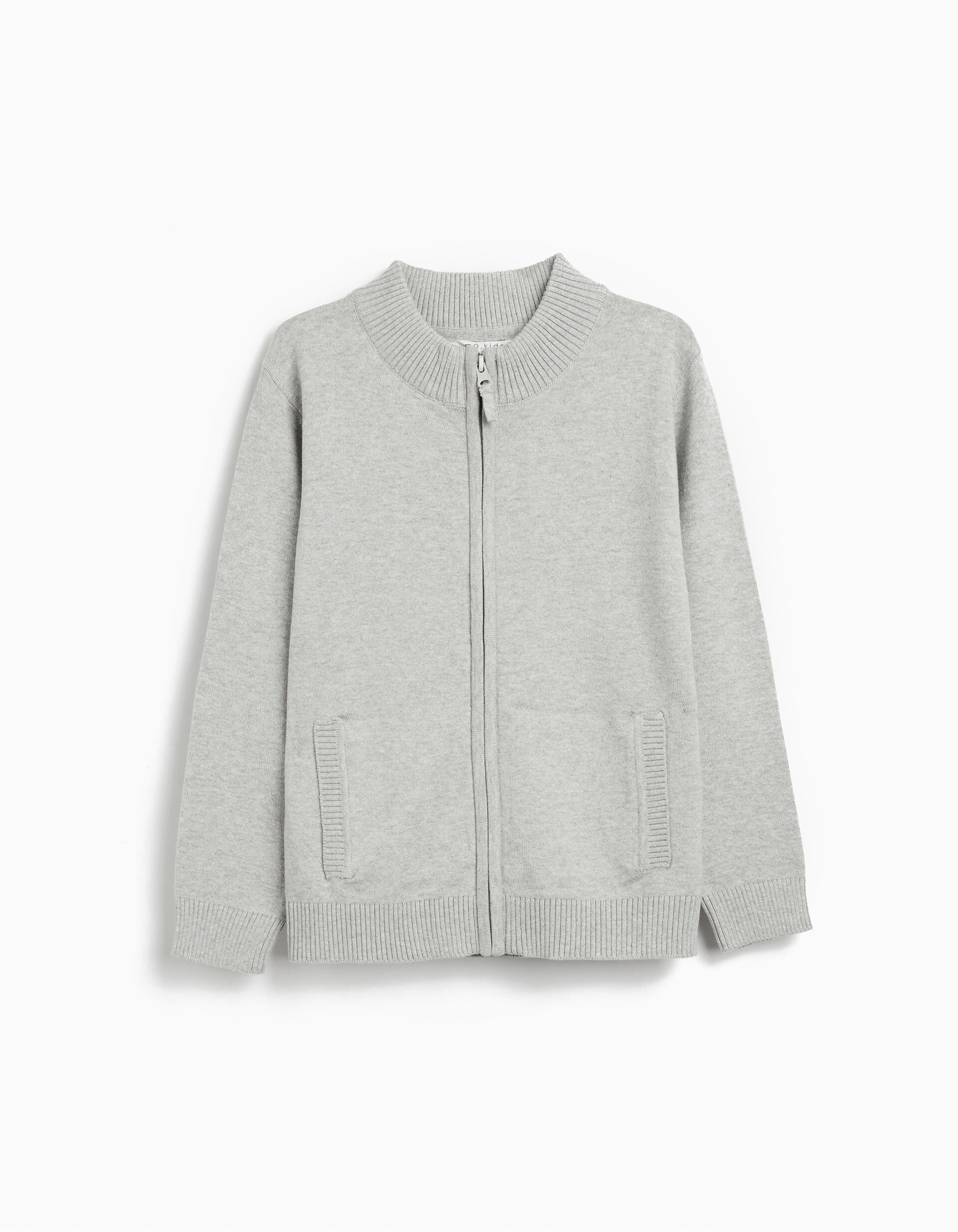 Comprar Online Casaco de Malha, Menino, Cinzento Claro