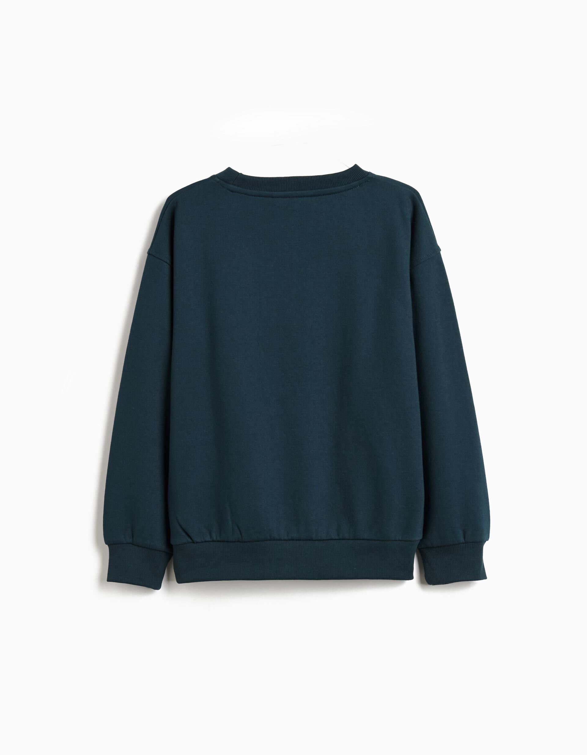 Comprar Online Sweatshirt de Felpa, Menino, Azul Escuro 
