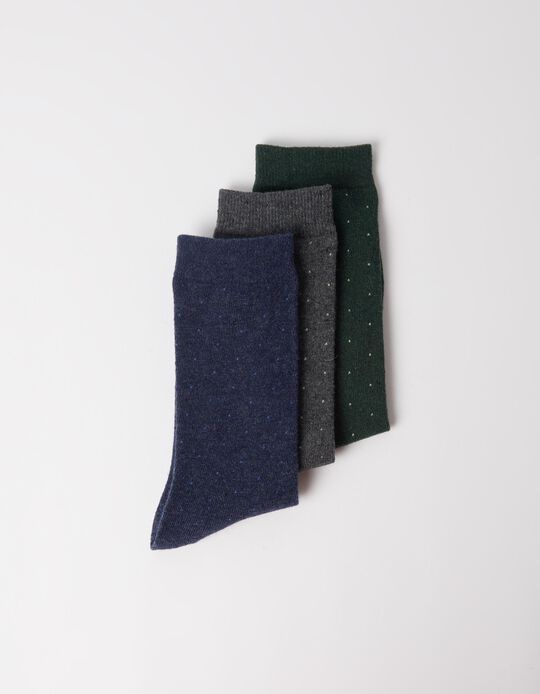 Comprar Online Pack 3 Pares De Meias, Homem, Cinzento Escuro
