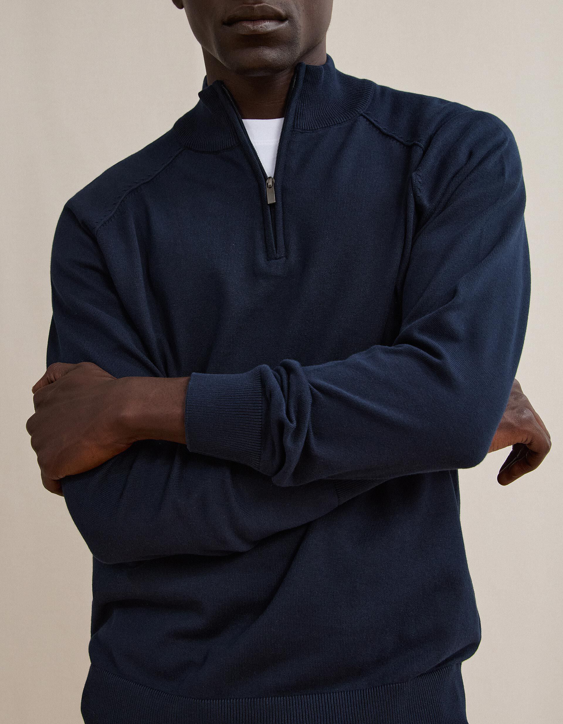 Comprar Online Camisola De Malha, Homem, Azul Escuro