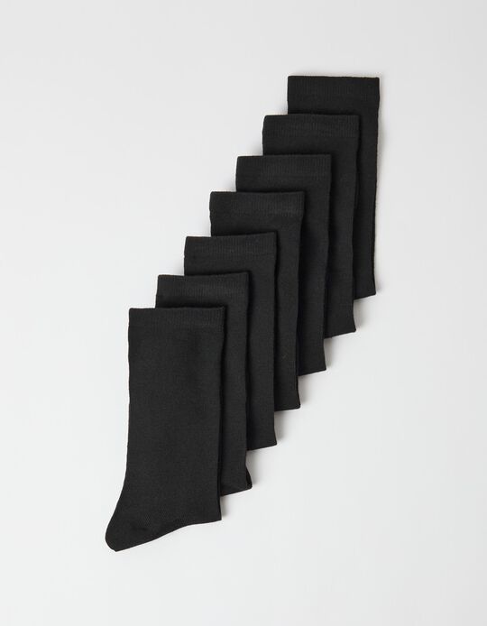 Comprar Online Pack 7 Pares de Meias, Homem, Preto