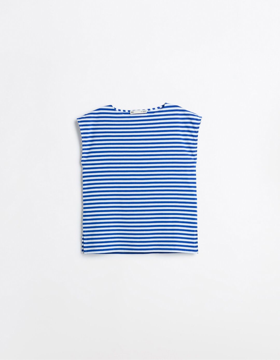 T-shirt Riscas, Mulher, Azul 