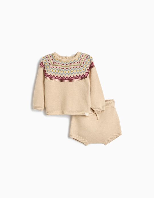 Comprar Online Conjunto De Malha, Rec&eacute;m-Nascido, Cru