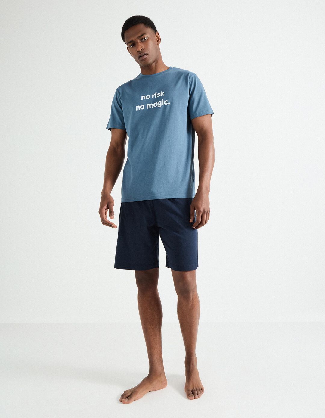 Pijama Jersey, Homem, Azul 