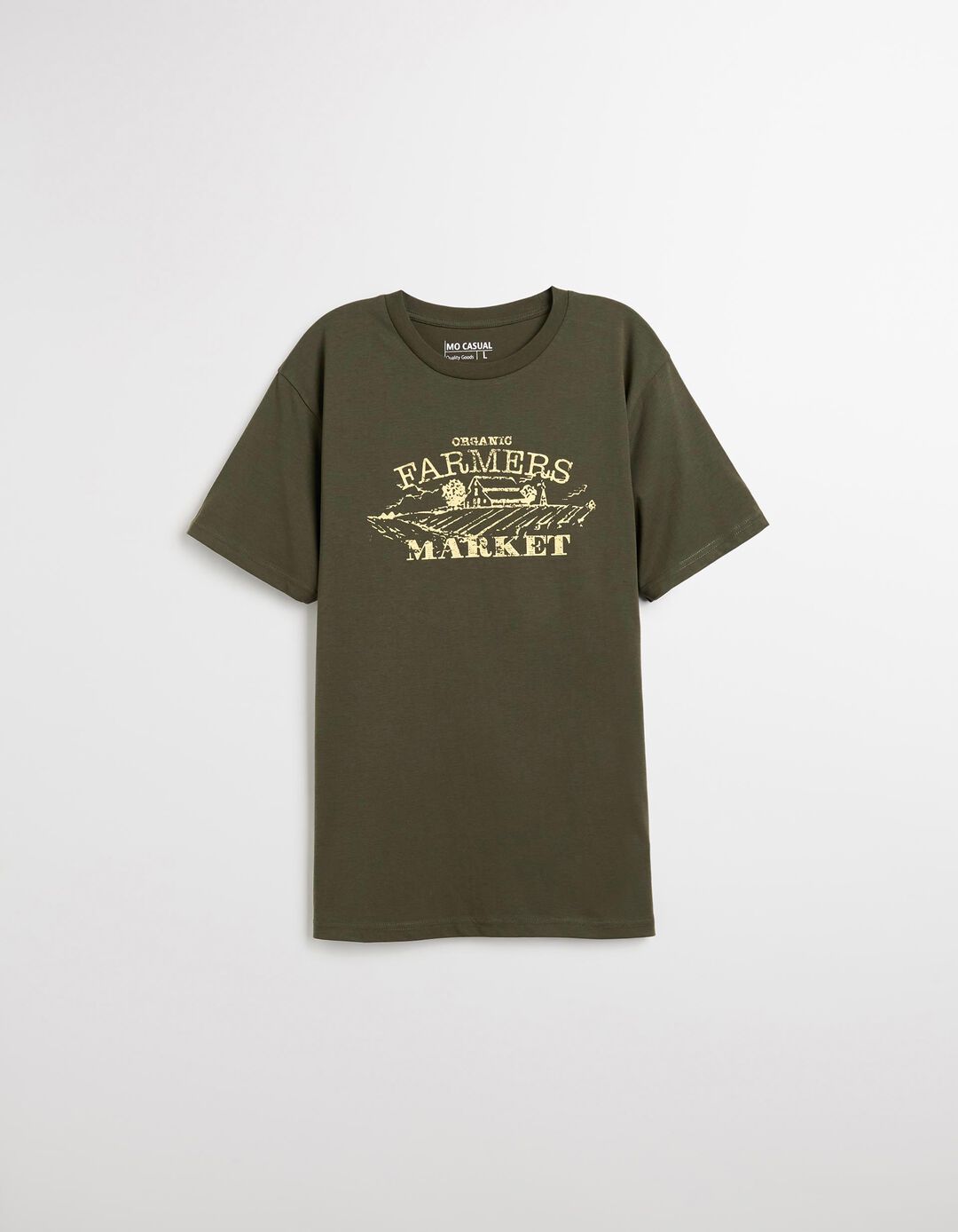 T-shirt Print, Homem, Verde Escuro