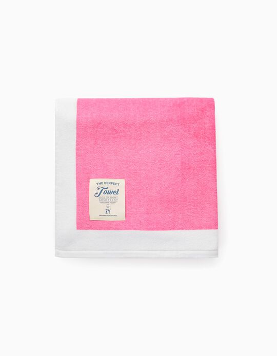 Beach Towel for Girls, Pink/White