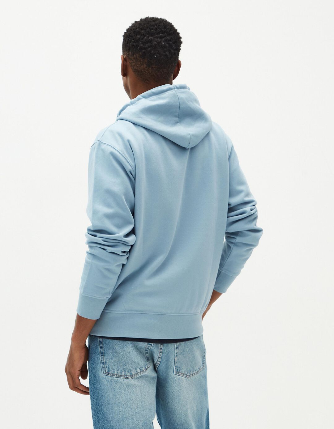 Sweatshirt de Felpa Capuz, Homem, Azul