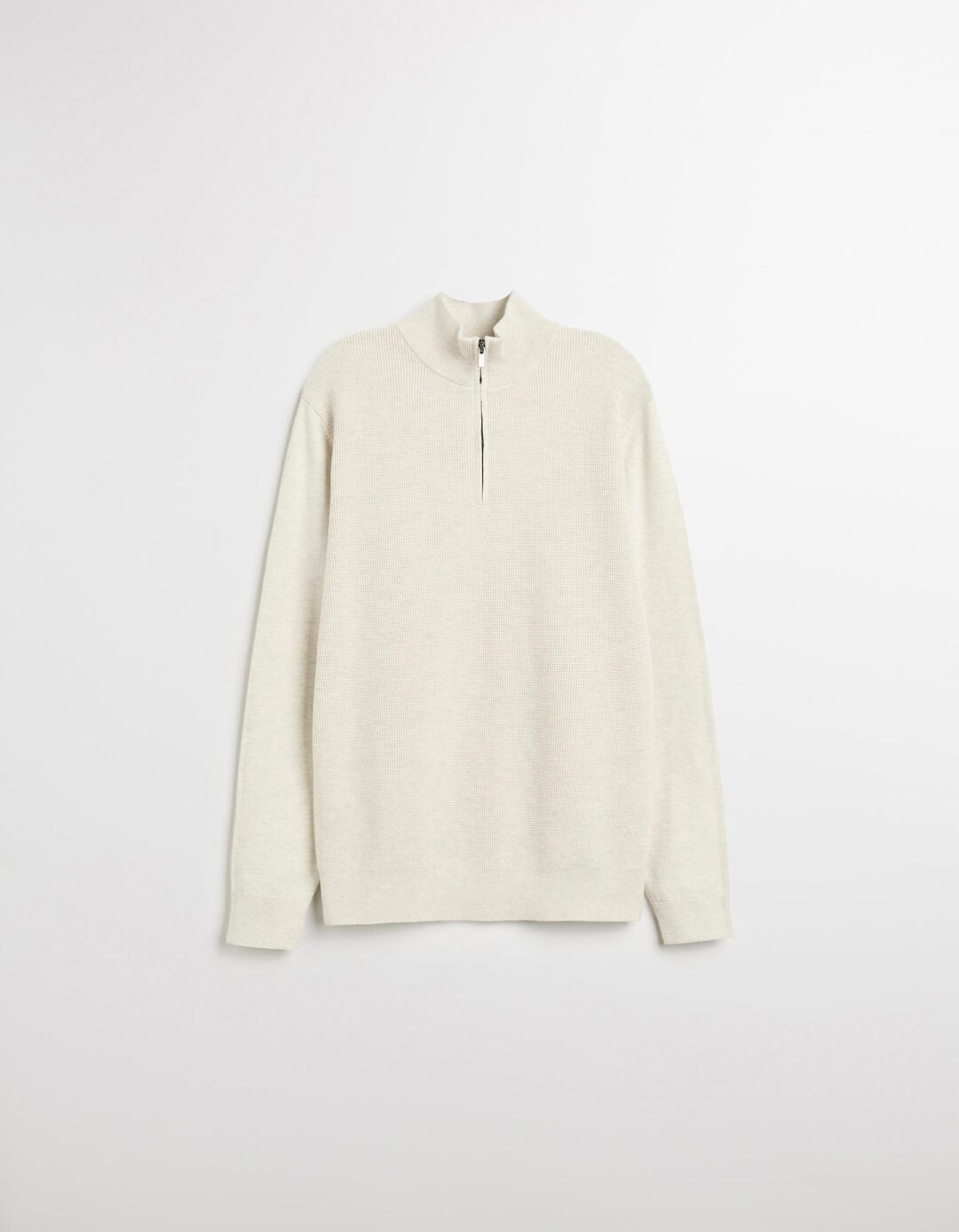 Sweatshirt com Fecho, Homem, Bege 