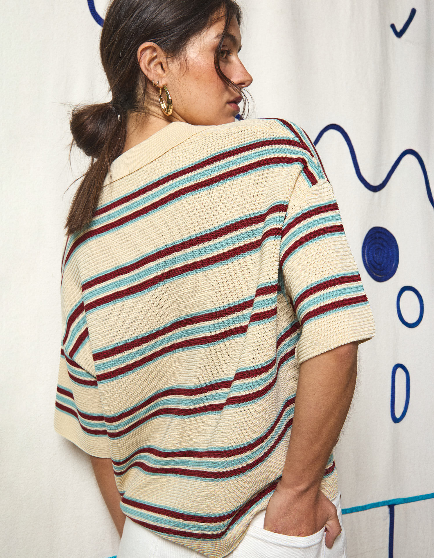 Comprar Online Polo de Malha, Mulher, Bege 