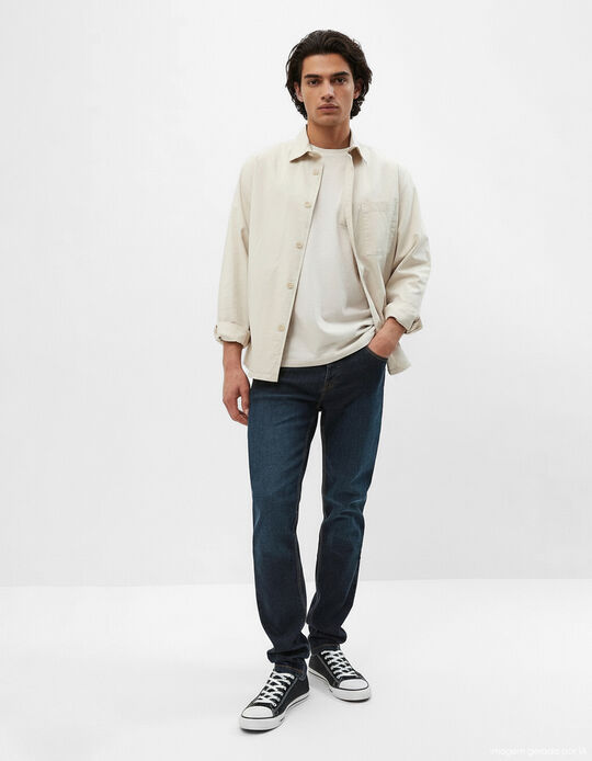 Comprar Online Cal&ccedil;as Skinny Fit, Homem, Azul