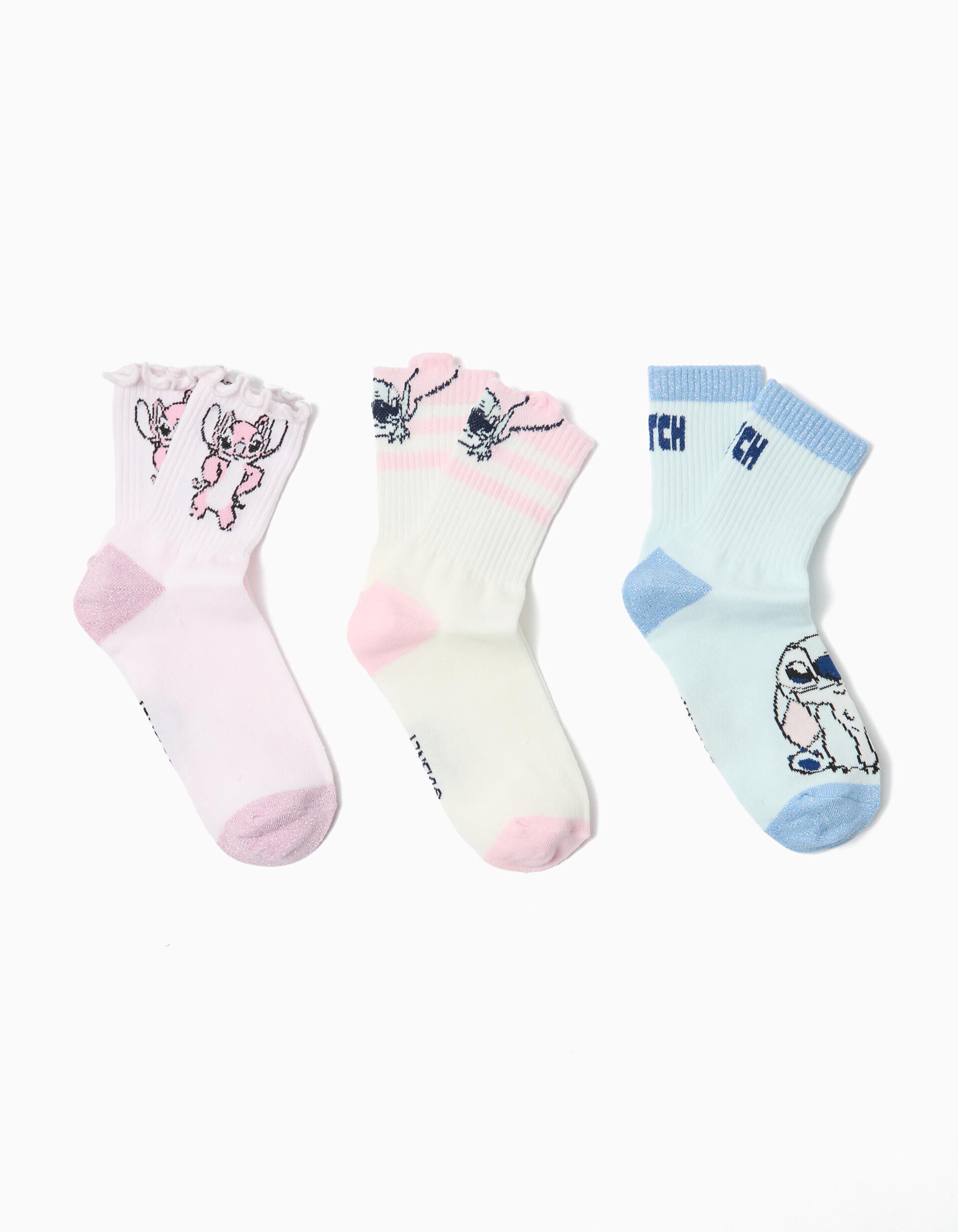 Comprar Online Pack 3 Meias 'Lilo e Stitch' &copy;Disney, Menina, Multicor