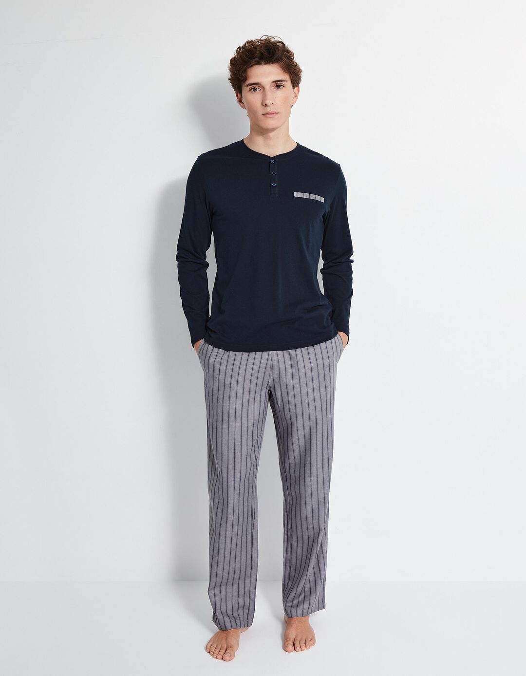 Pijama, Homem, Azul Escuro