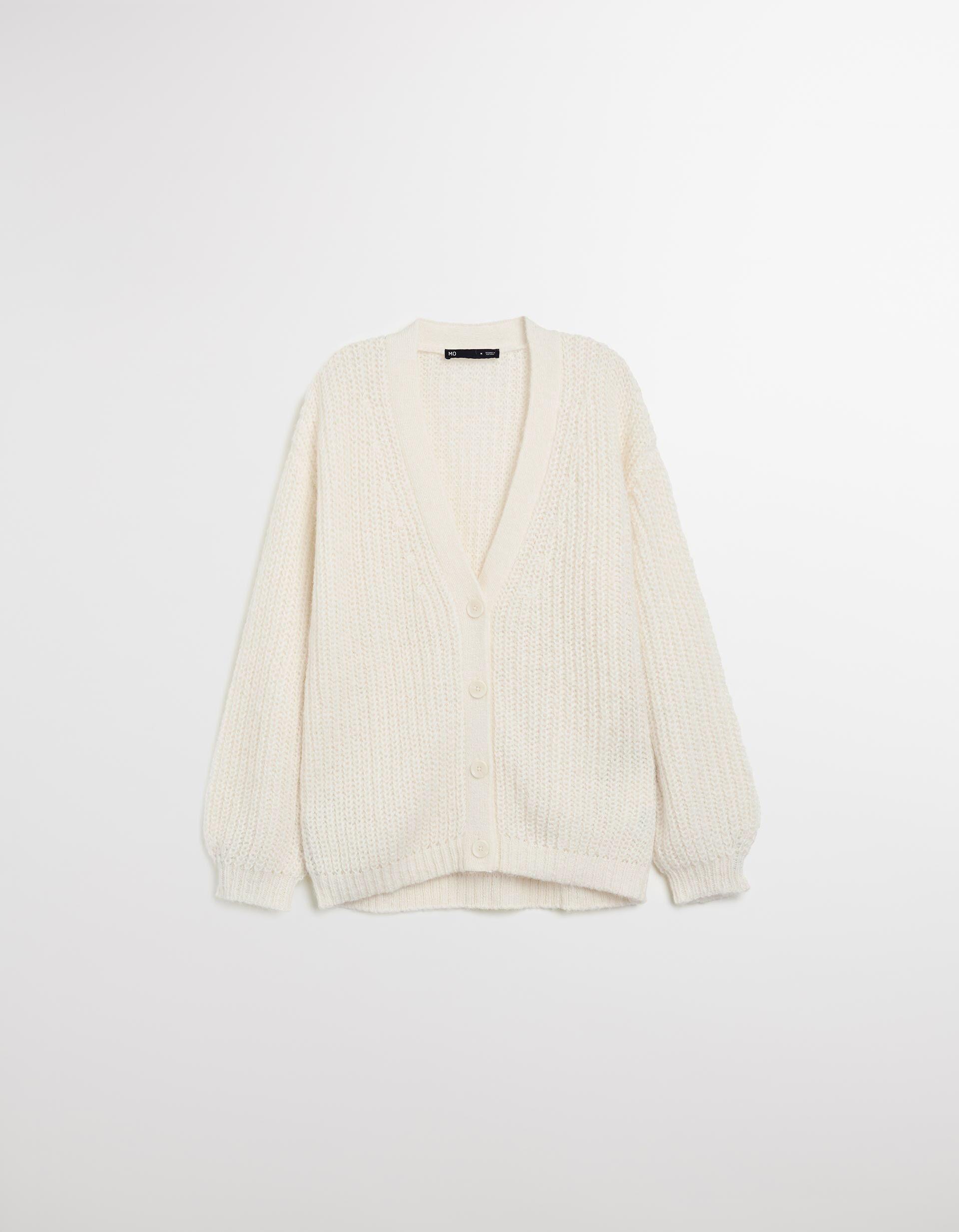 Comprar Online Casaco de Malha com L&atilde;, Mulher, Bege Claro