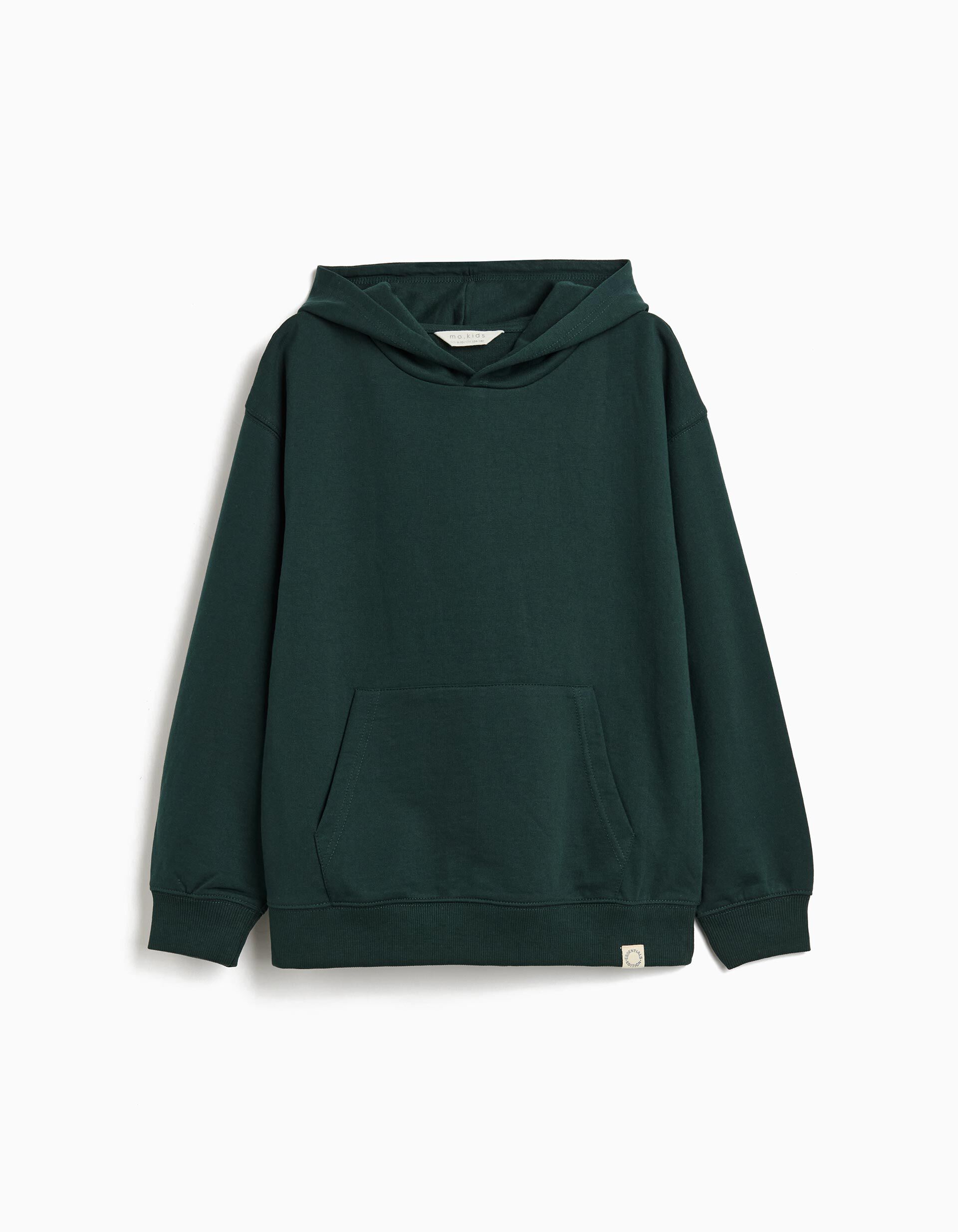 Comprar Online Sweatshirt de Felpa Capuz, Menino, Verde Escuro