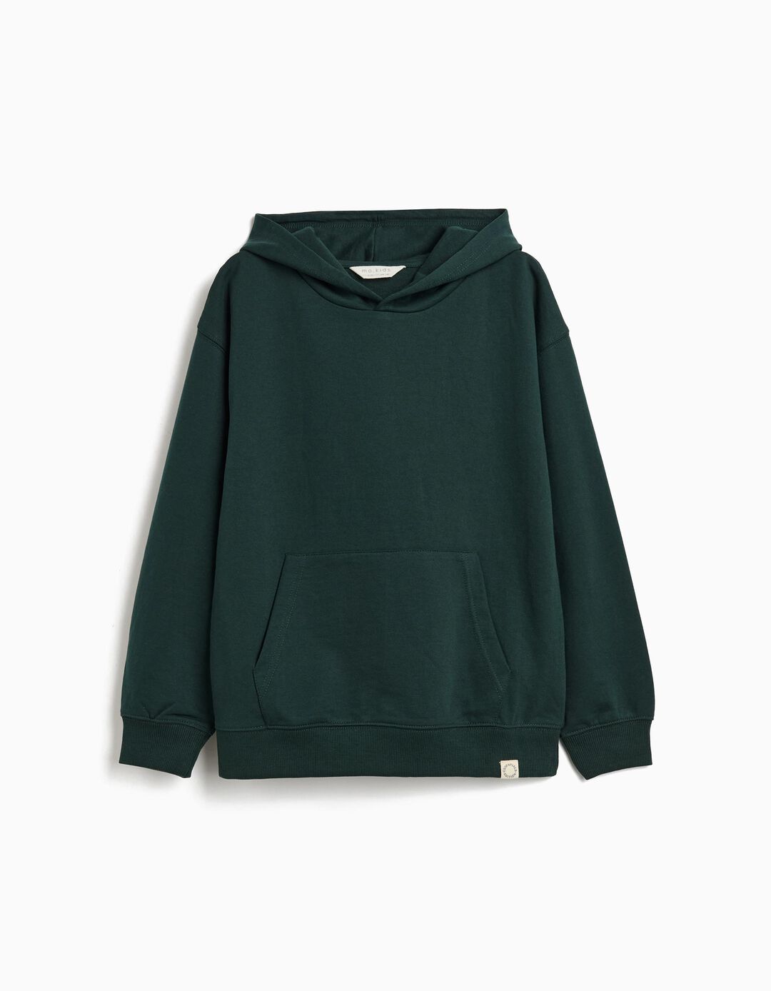 Sweatshirt de Felpa Capuz, Menino, Verde Escuro