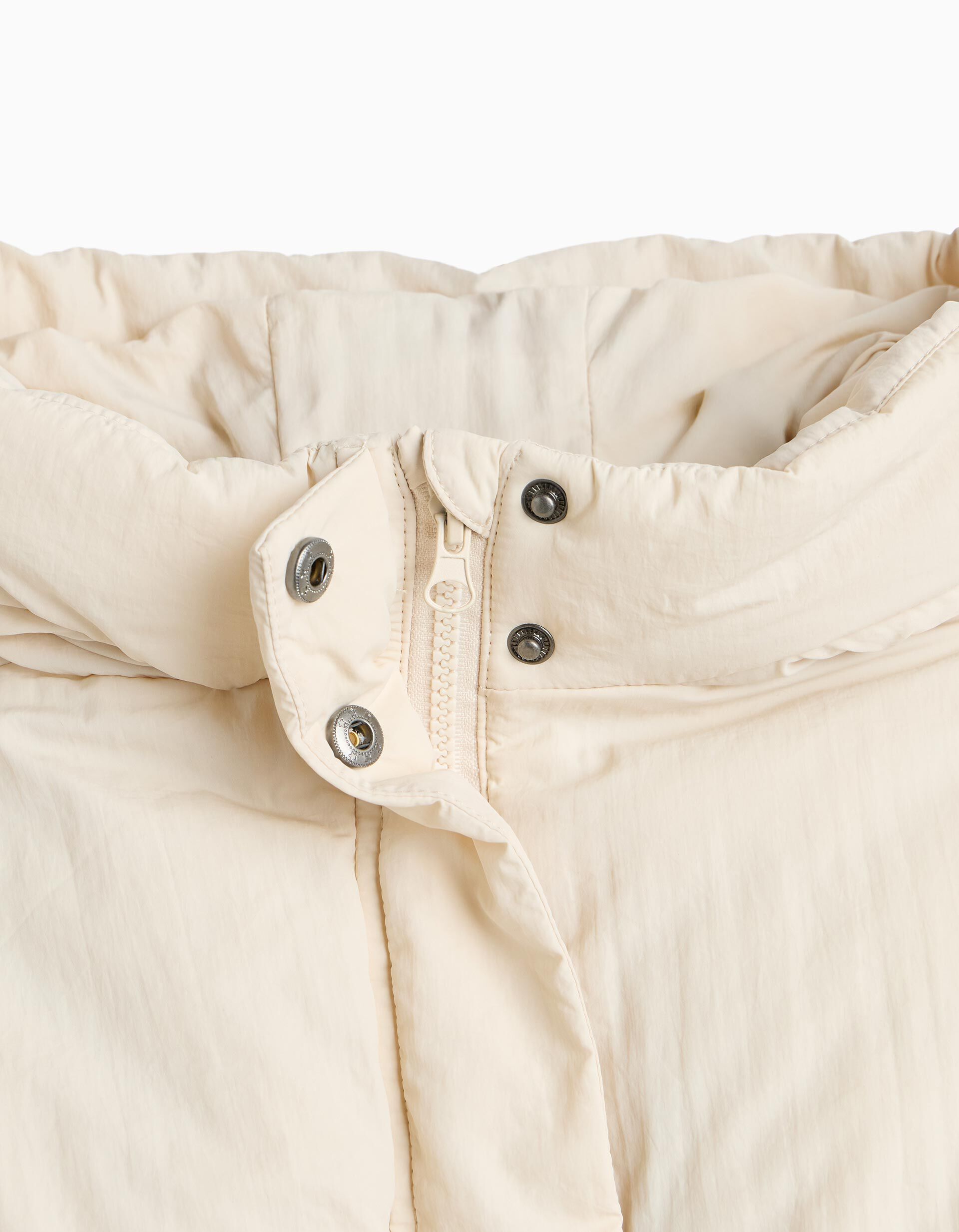 Comprar Online Blus&atilde;o Acolchoado Com Capuz, Menina, Bege