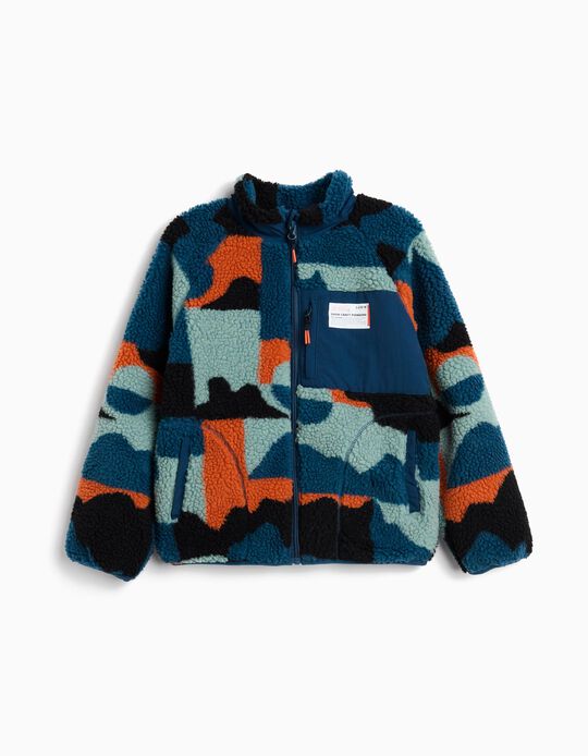 Comprar Online Casaco de Sherpa, Menino, Azul