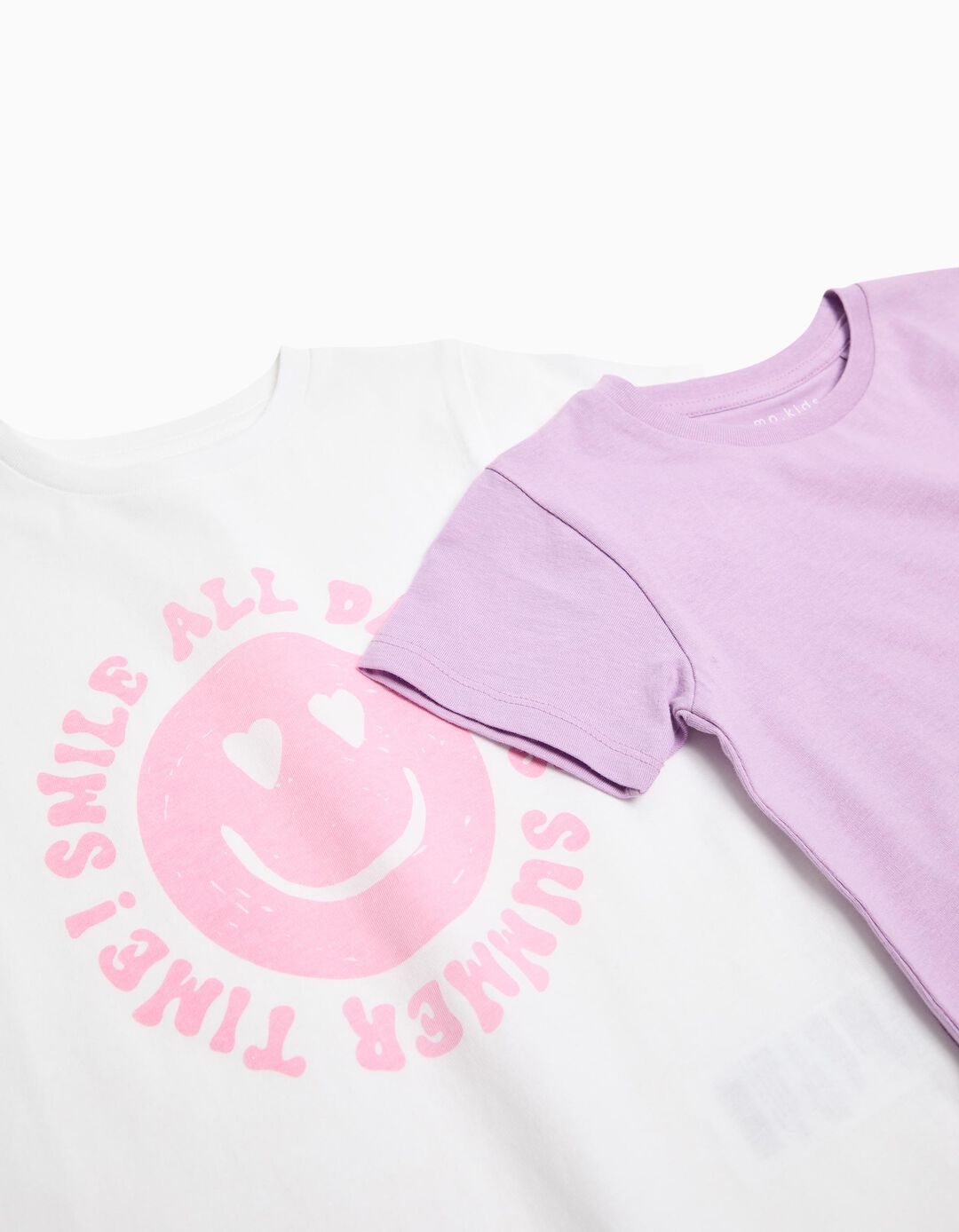 Pack 2 T-shirts, Menina, Lilás Claro