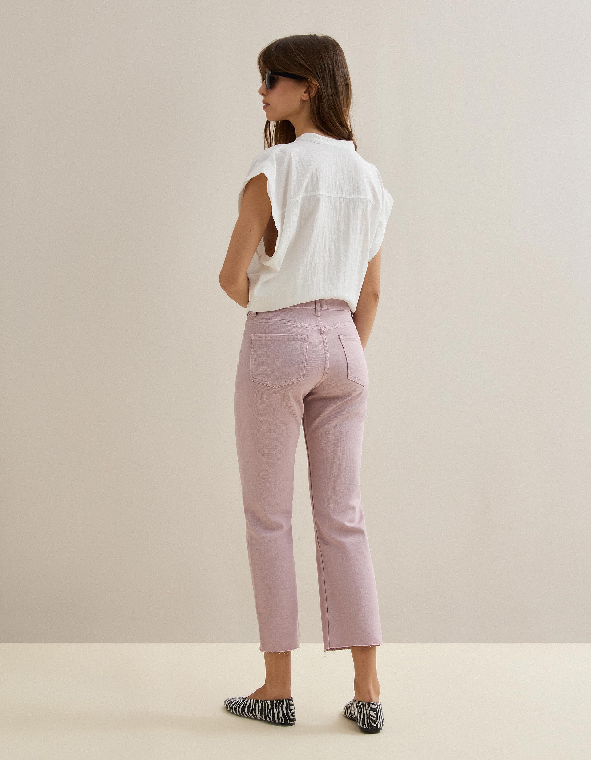 Comprar Online Cal&ccedil;as de Ganga 'Straight Cropped', Mulher, Rosa