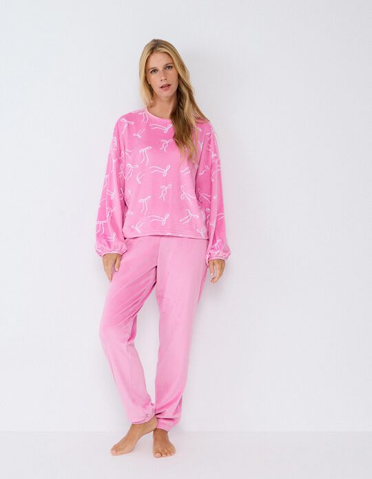 Comprar Online Pijama De Veludo, Mulher, Rosa