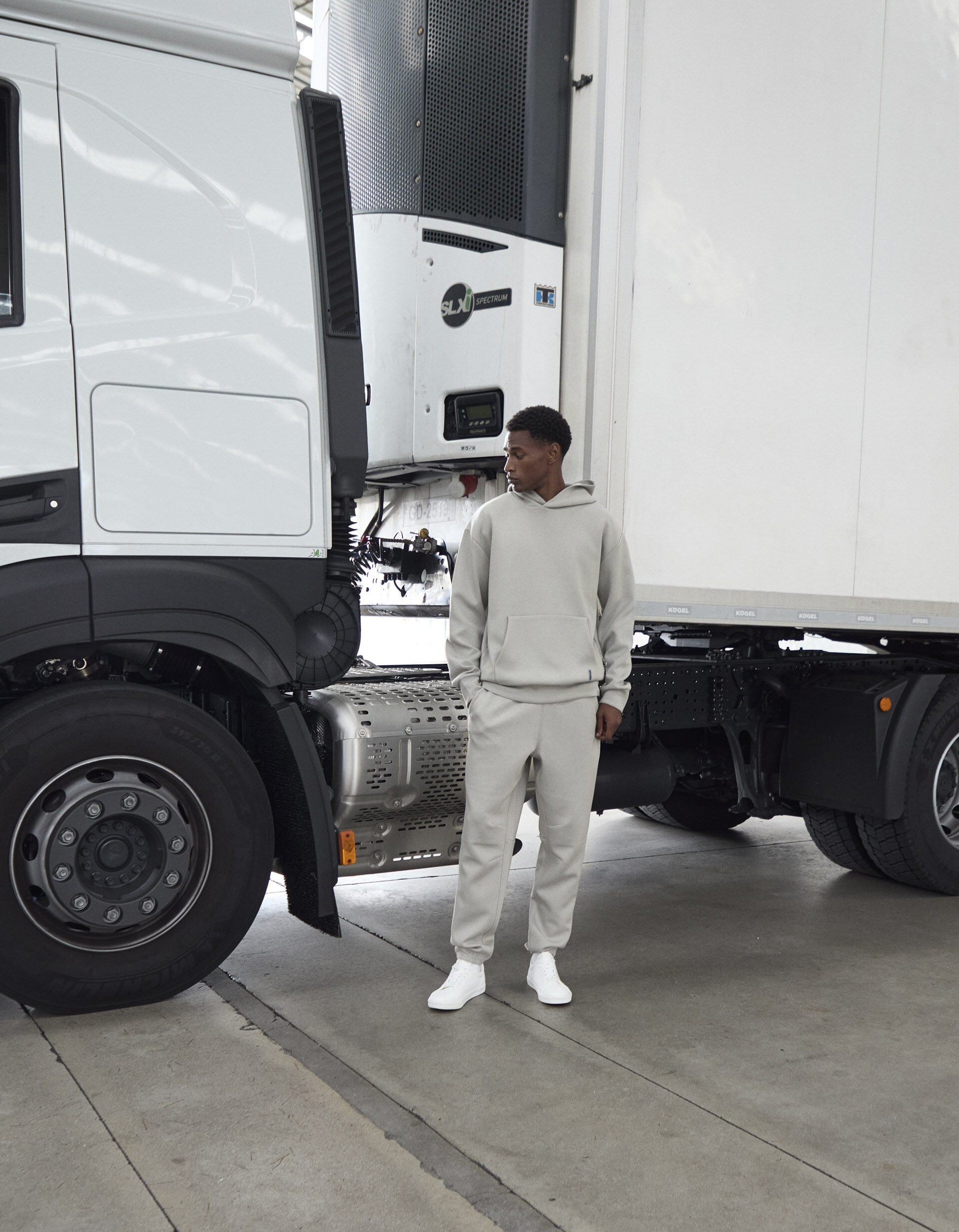 Comprar Online Joggers de Felpa, Homem, Cinzento Claro