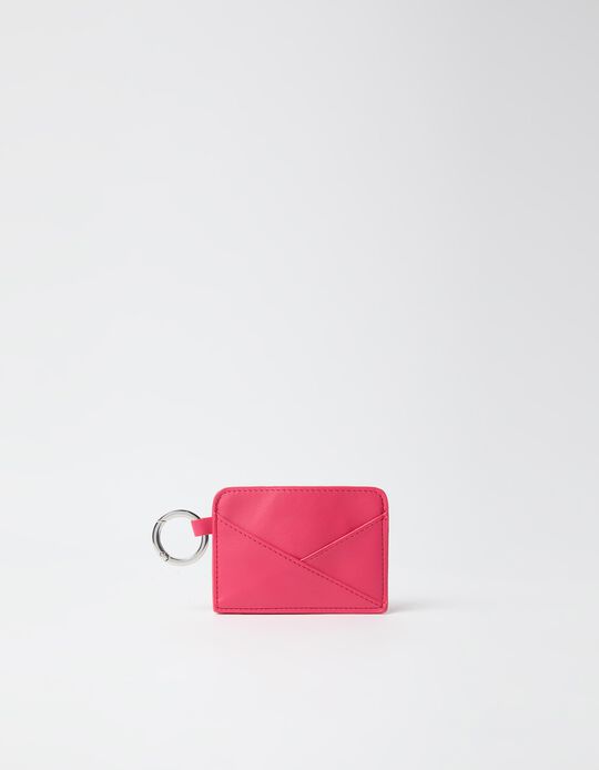 Comprar Online Porta-Cart&otilde;es Com Argola, Mulher, Rosa