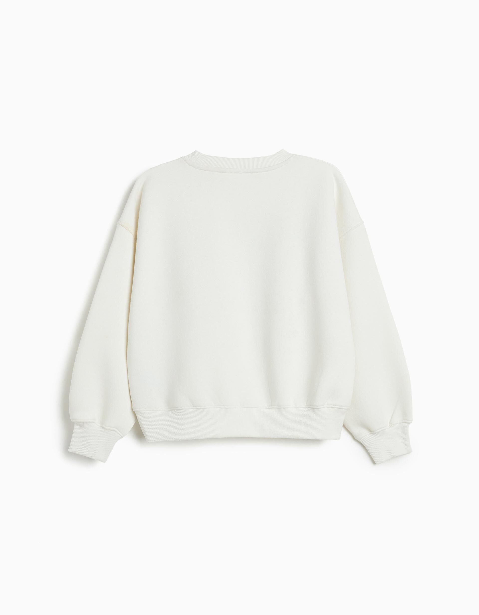 Comprar Online Sweatshirt, de Felpa Menina, Branco