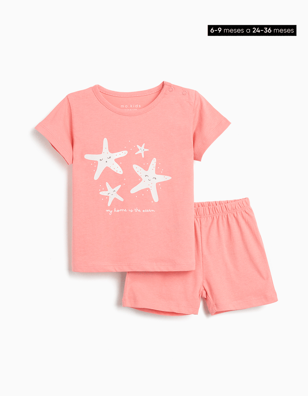 Pijama Jersey, Menina, Rosa