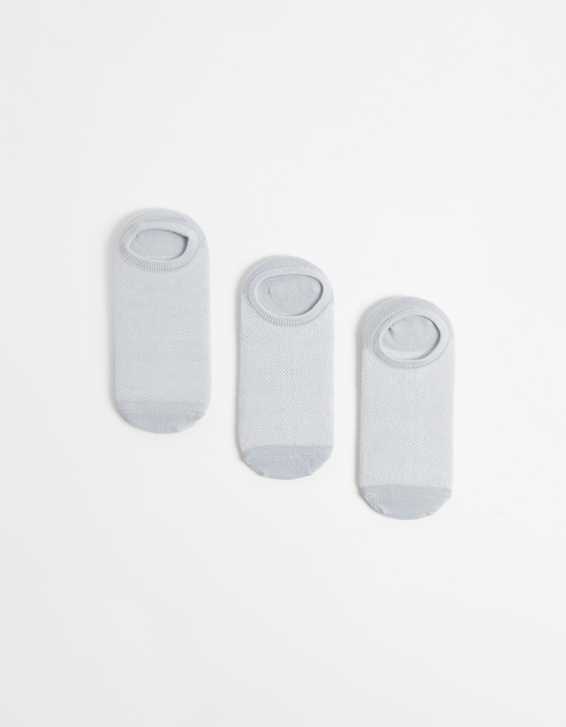 Comprar Online Pack 3 Pares de Meias Invis&iacute;veis 'Pezinhos', Mulher, Cinzento