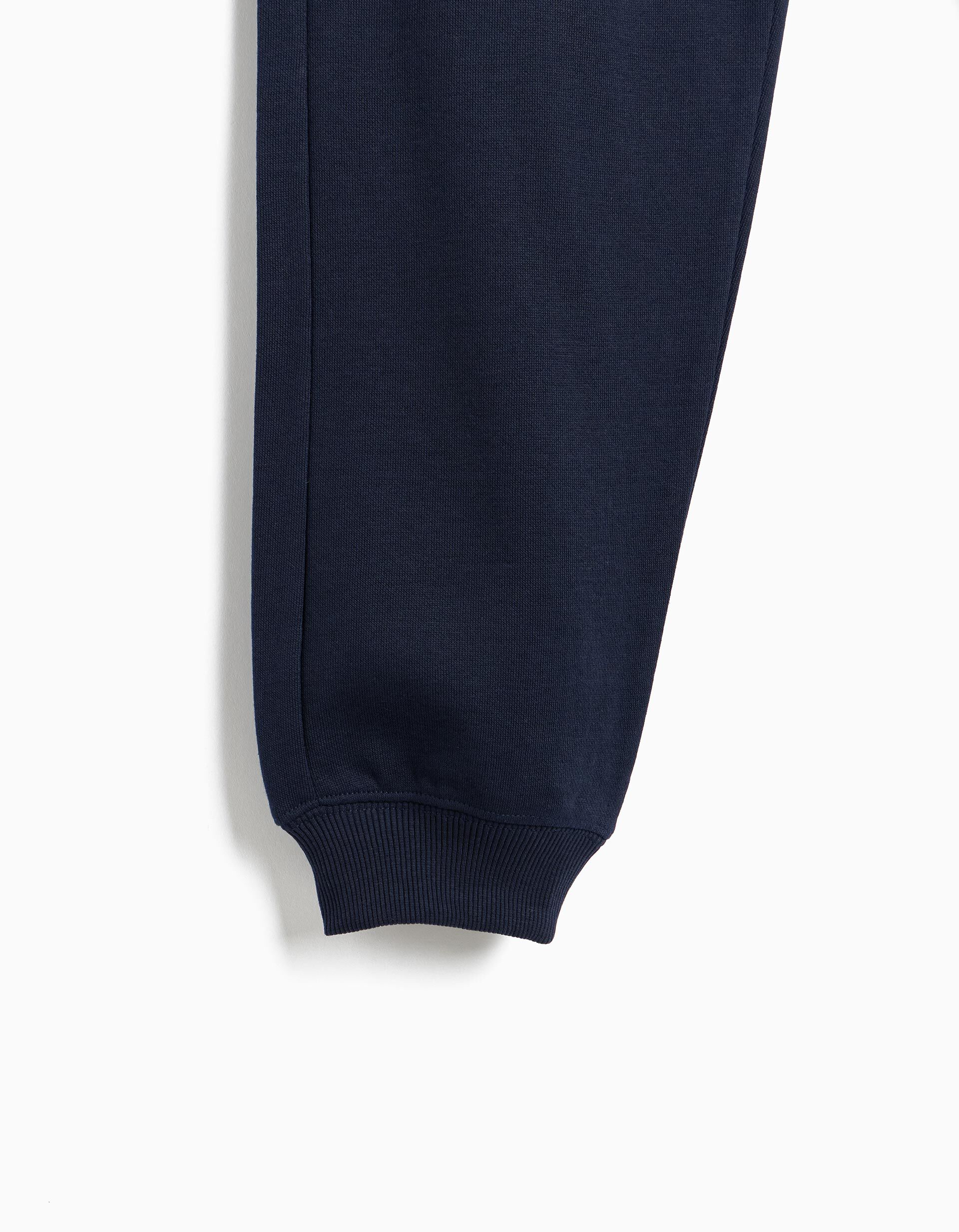 Comprar Online Cal&ccedil;as Jogger De Felpa, Menino, Azul Escuro