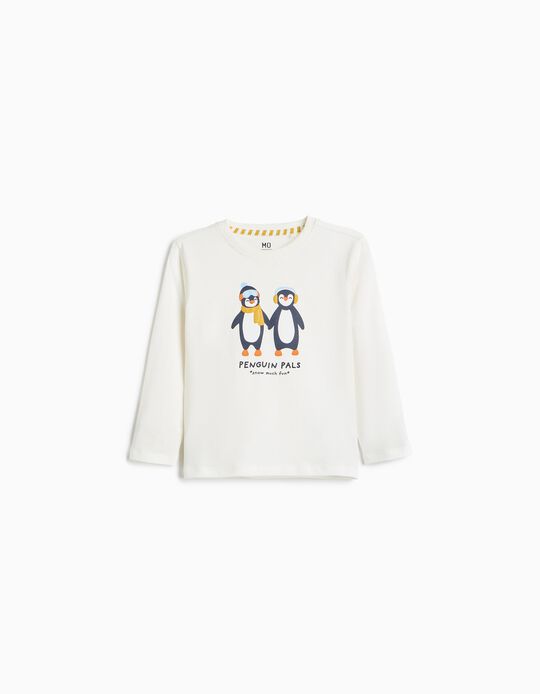 Comprar Online T-shirt Manga Comprida, Menino, Branco