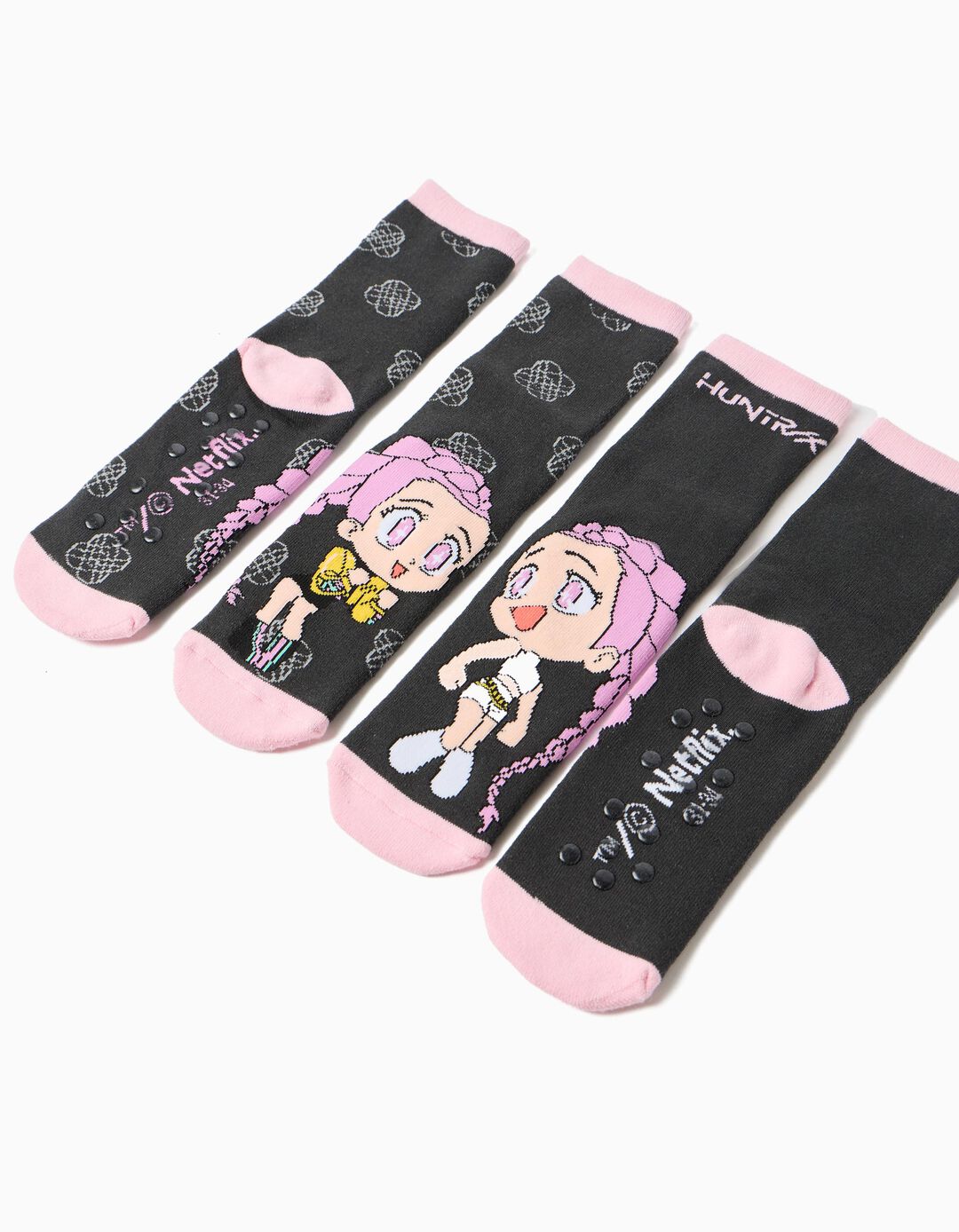 Pack 2 Pares De Meias 'K-Pop Demon Hunters', Menina, Multicolor