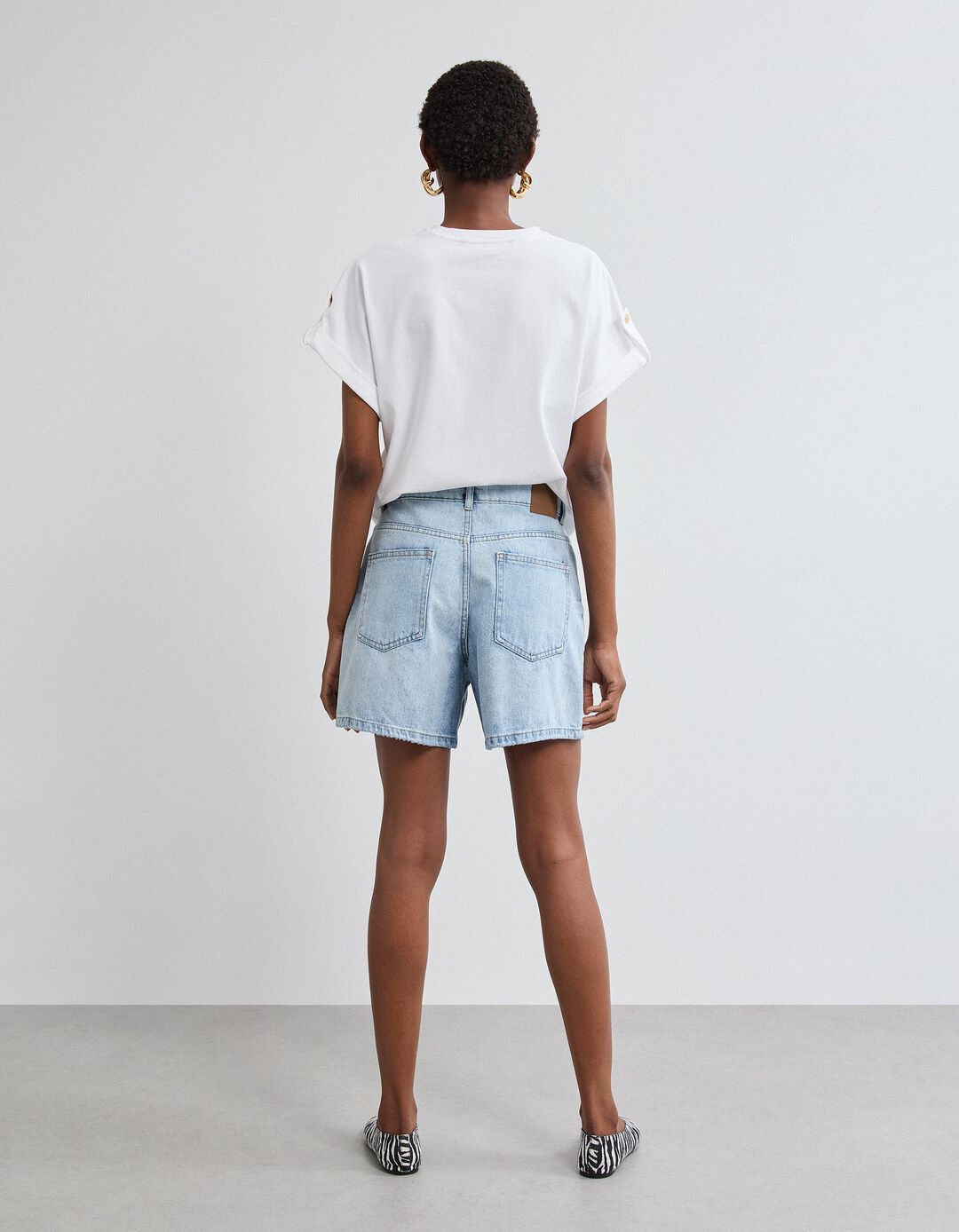 Cal&ccedil;&otilde;es de Ganga, Mulher, Azul Claro