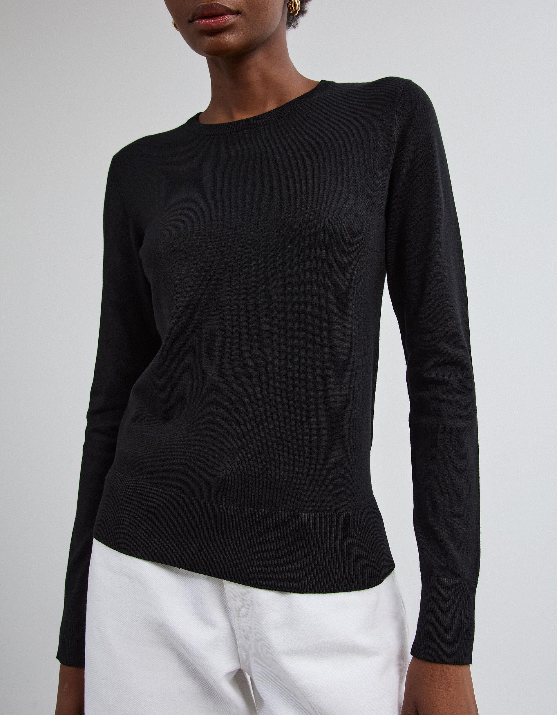 Comprar Online Camisola Tricotada, Mulher, Preto