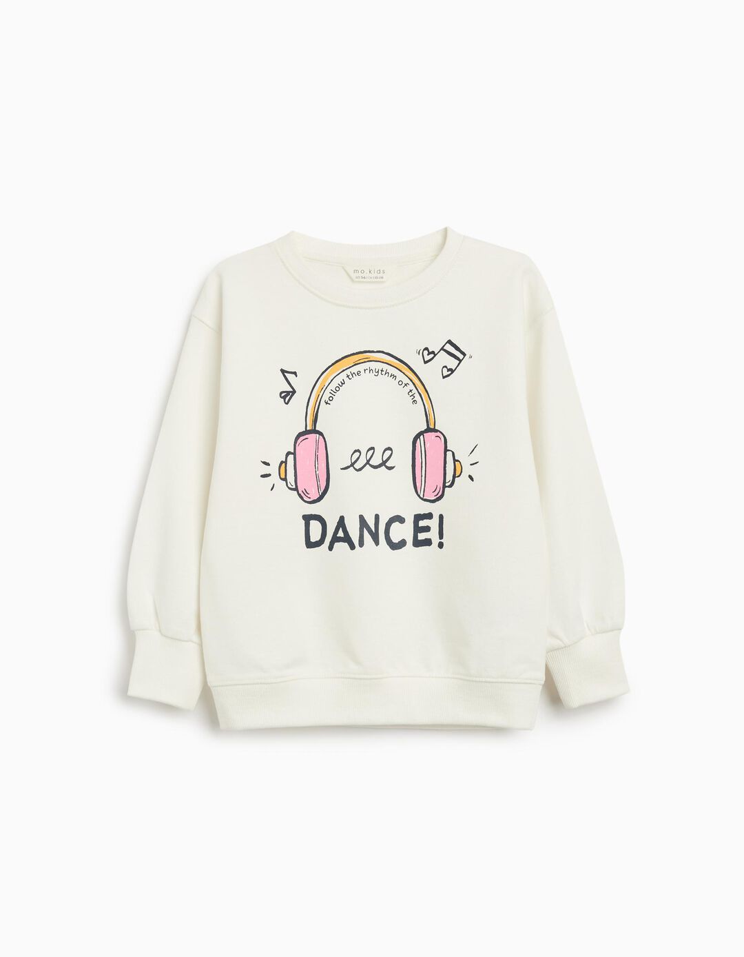 Sweatshirt de Felpa, Menina, Branco