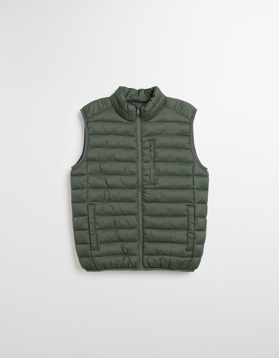 Colete Acolchoado, Homem, Verde Escuro