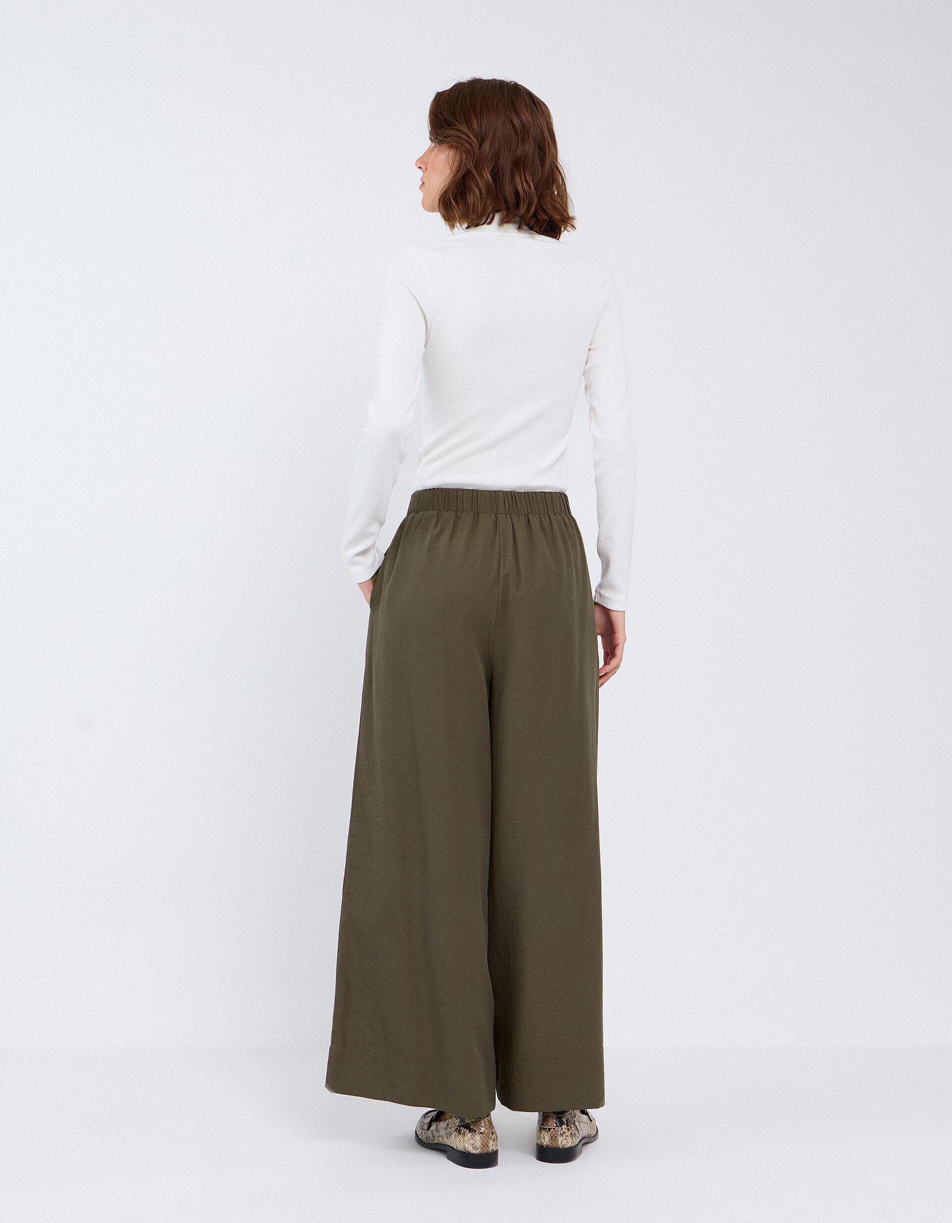 Comprar Online Cal&ccedil;as Wide Leg, Mulher, Verde