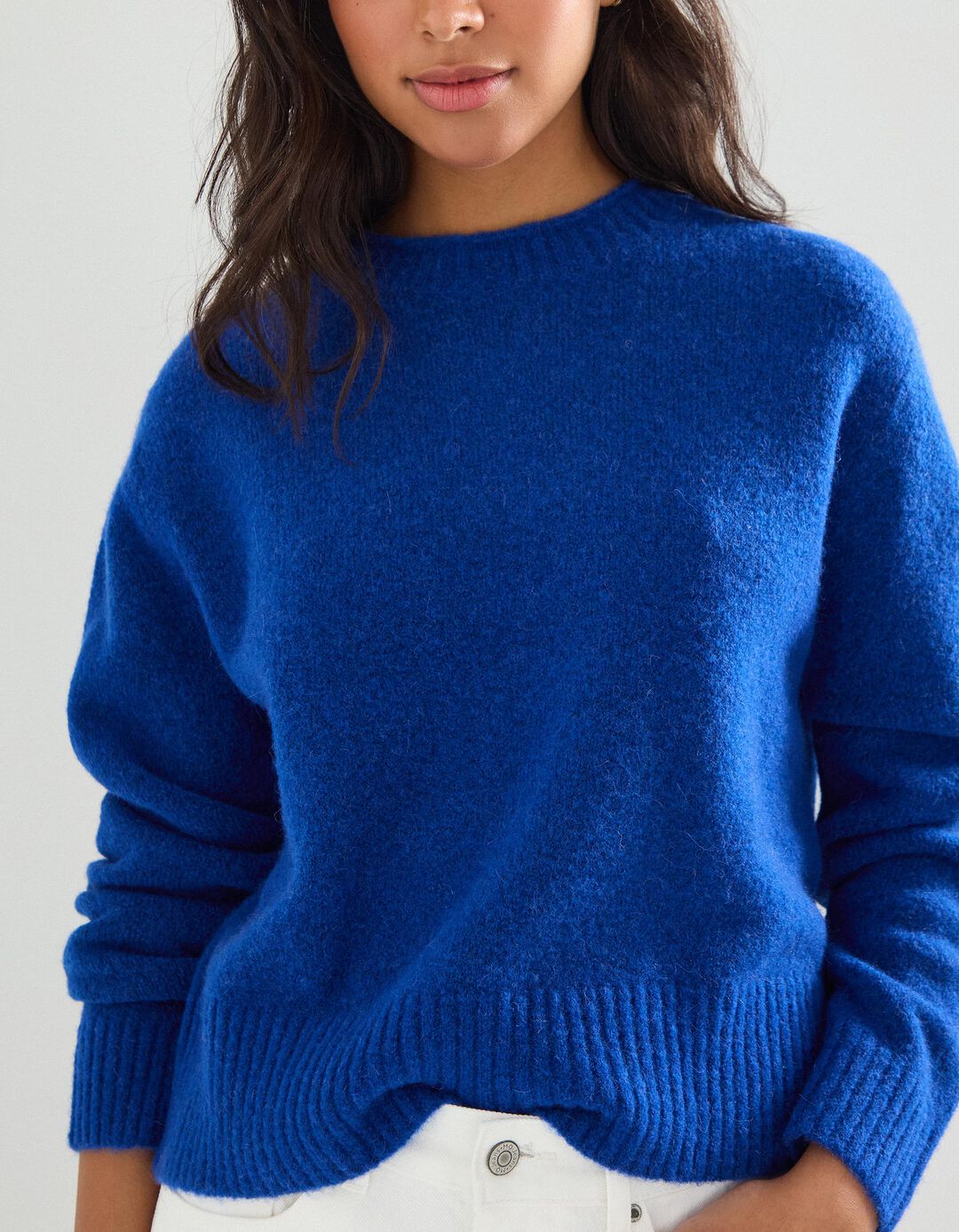 Camisola de Malha, Mulher, Azul