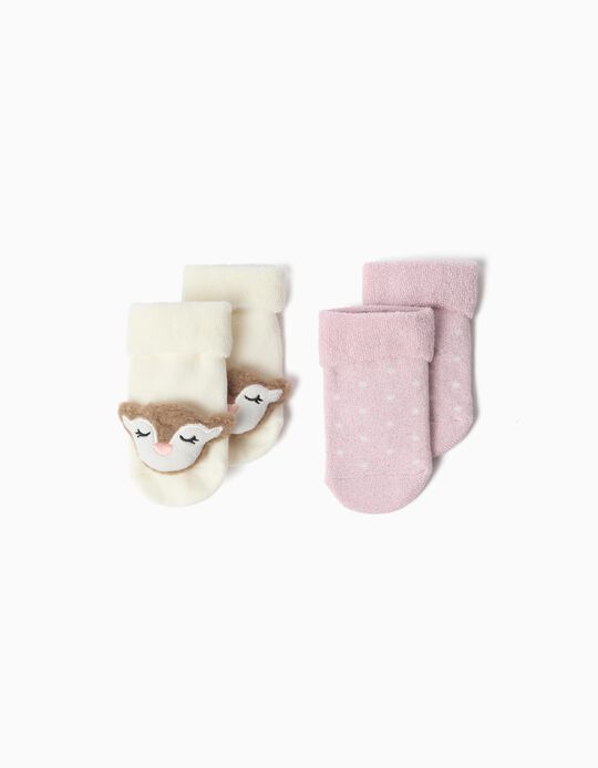 Comprar Online Pack 2 Pares De Meias Natal, Menina, Cru
