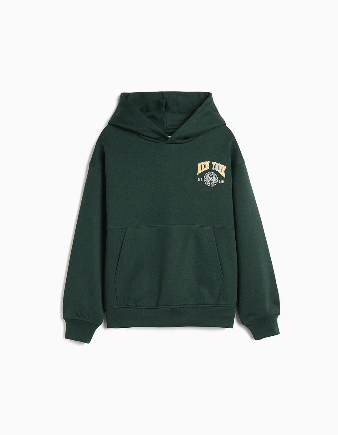 Sweatshirt De Felpa, Menino, Verde Escuro
