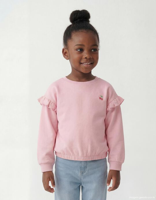 Comprar Online Sweatshirt de Felpa, Menina, Rosa
