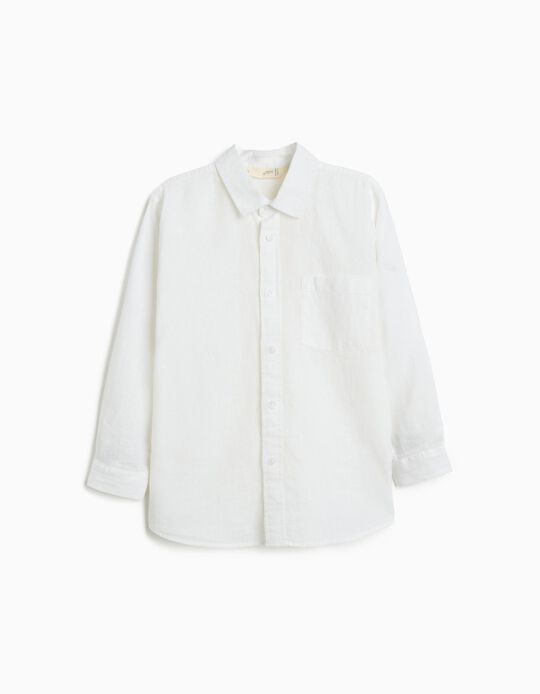 Comprar Online Camisa 'Relaxed Fit', Menino, Branco