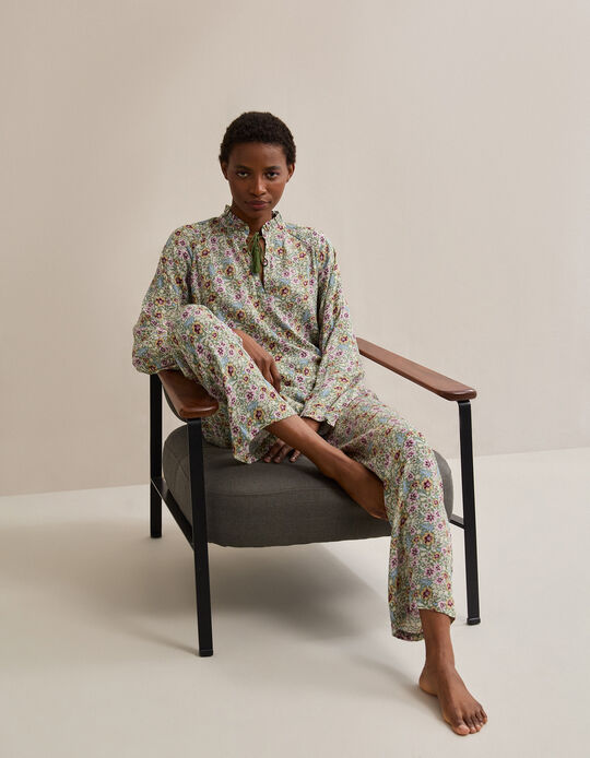 Comprar Online Pijama Flores, Mulher, Branco